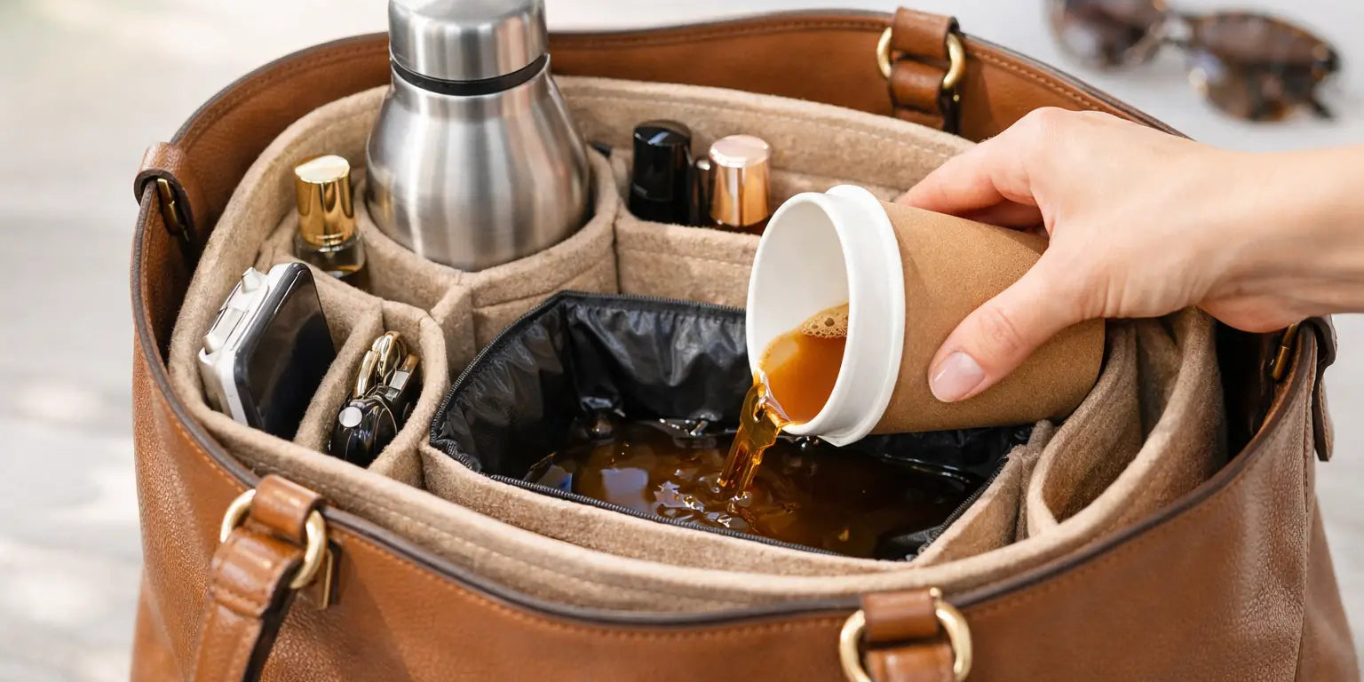 Handbag Insert for Spill Protection Guide