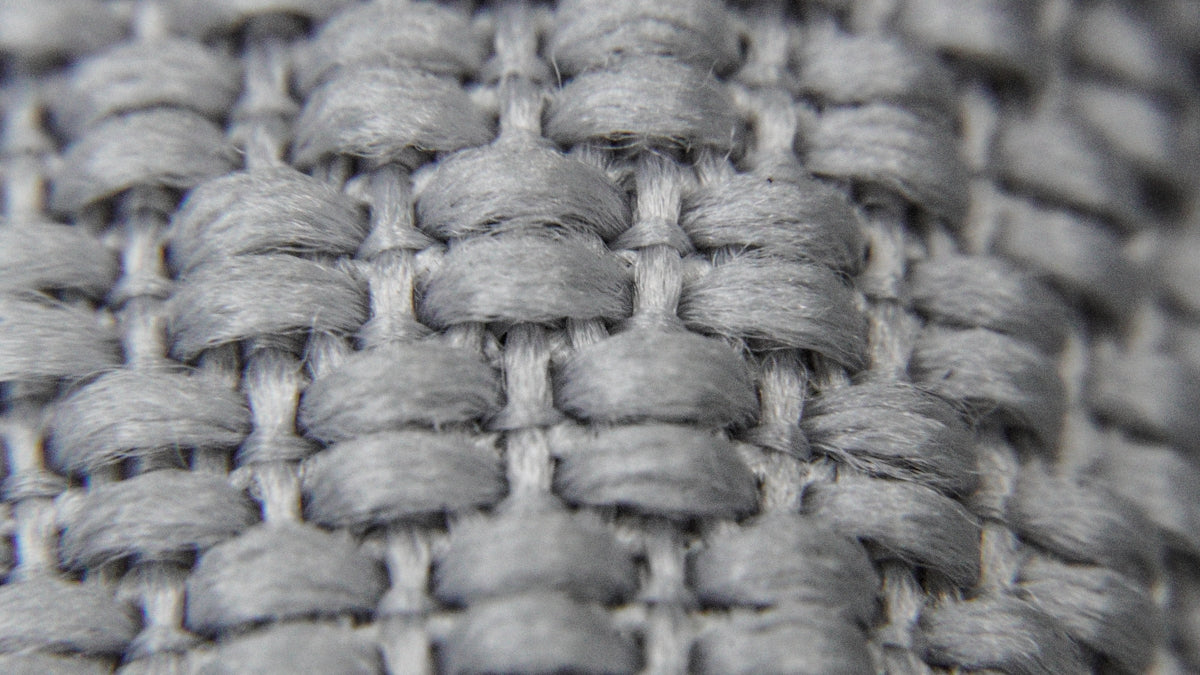 a close up view of a woven material