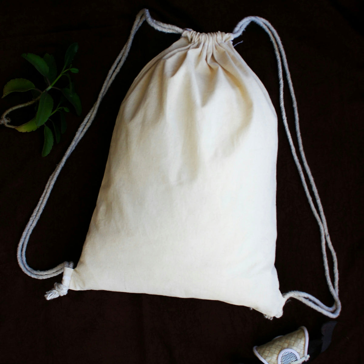 white and black sling bag